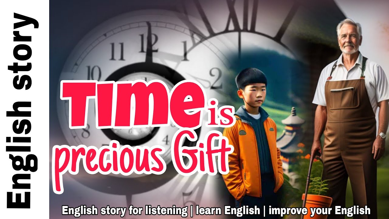 English story for learning Time is precious Gift learn English with