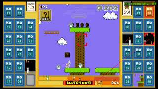 Super Mario 35 - Bundat clears a lobby with 8-4