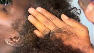 ASMR scalp scratching after 1 month braids, she love it  sleepy #asmr