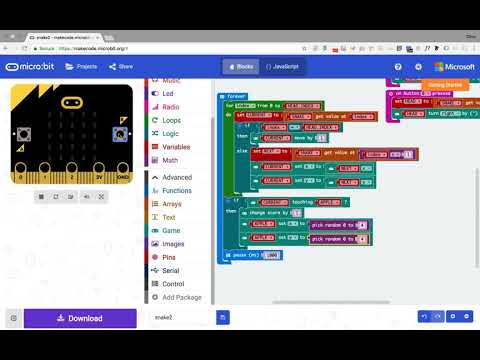 Micro:bit - lesson 9 (screencast)