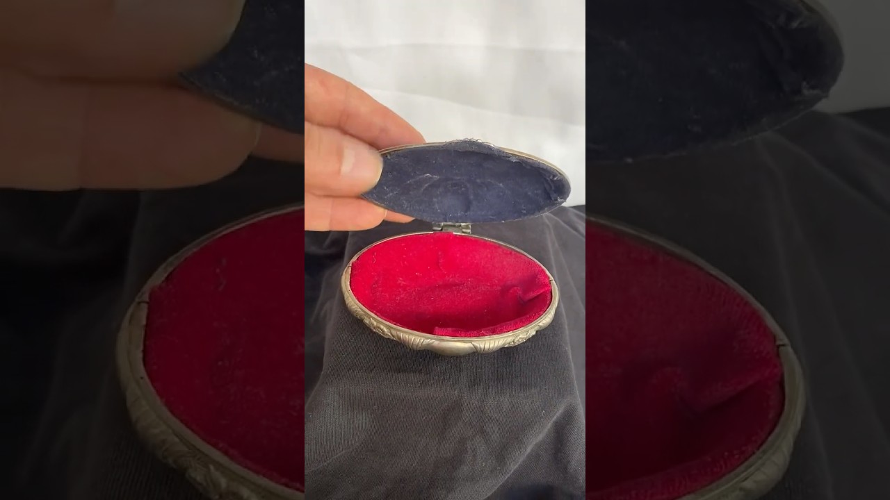 Antique Metal Jewelry Box