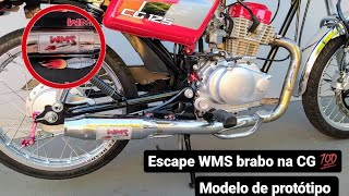 CG 89 70mm com novo escape WMS brabo em aço inox, modelo racing som de protótipo, ficou muito toppp