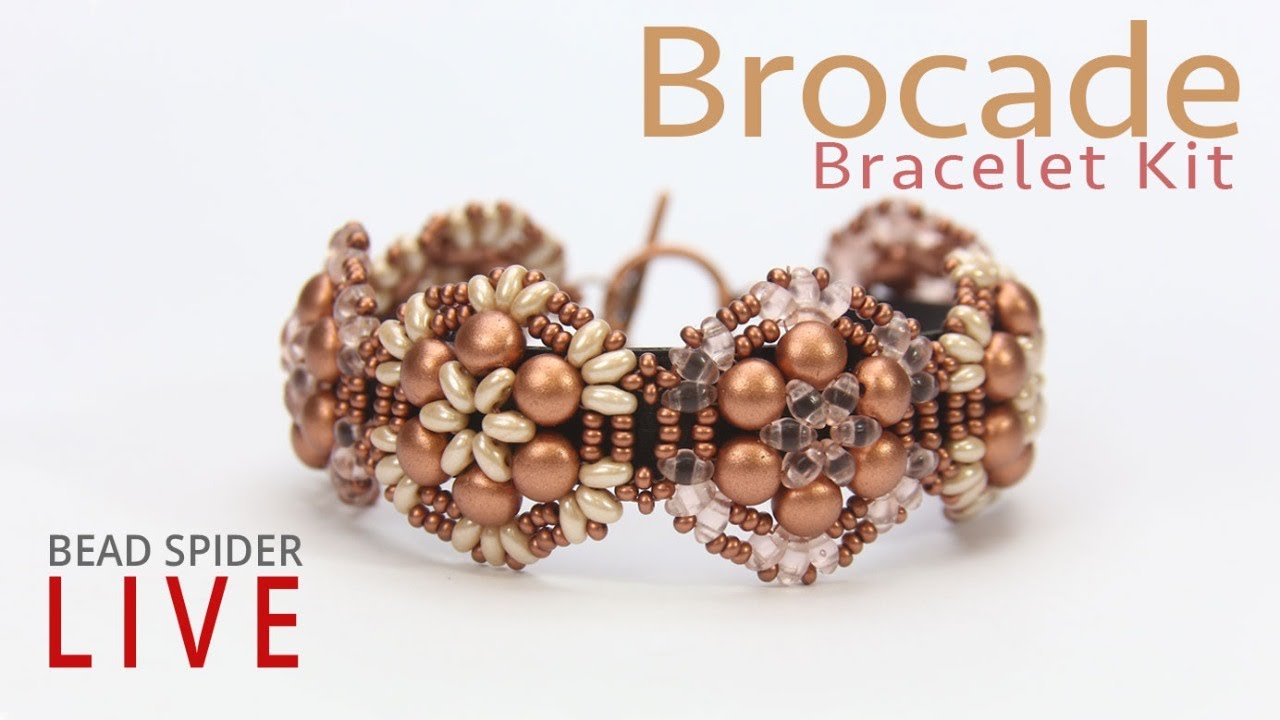 Brocade Bracelet Live Tutorial by Bead Spider YouTube