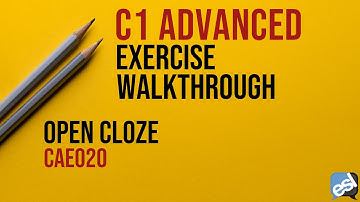 C1 Advanced Exam - Open Cloze Guided Correction | CAE020