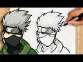 Comment dessiner kakashi hatake  naruto  tape par tape simple et facile