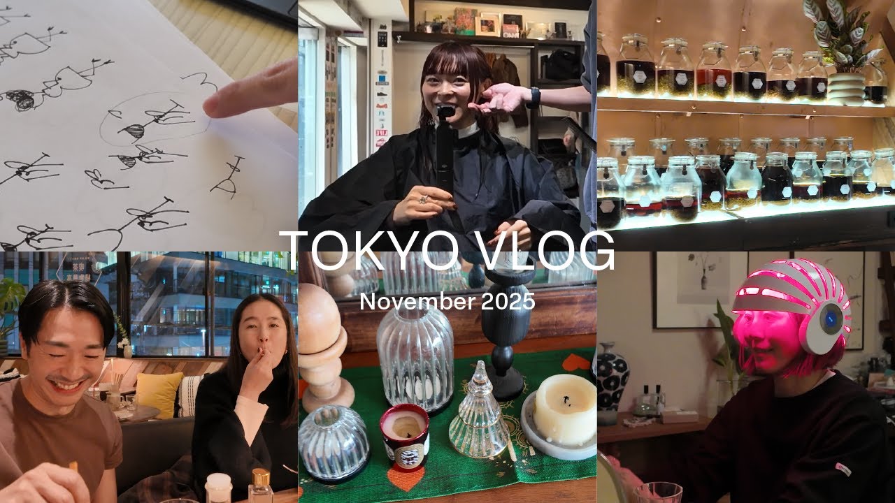 TOkYO VLOG植物最高カフェ行ったり美容室行って仕事して家で飲み会