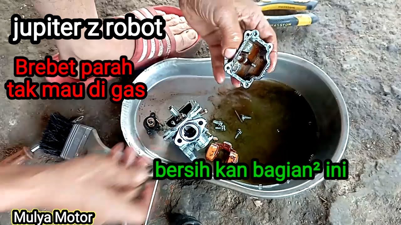 komponen karburator yg harus di bersihkan saat cuci karburator semua motor.