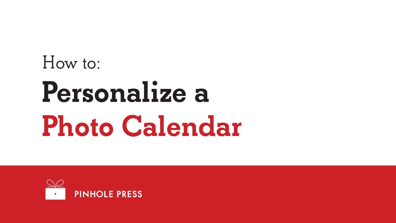 How To Customize A Large Wall Calendar | Pinhole Press