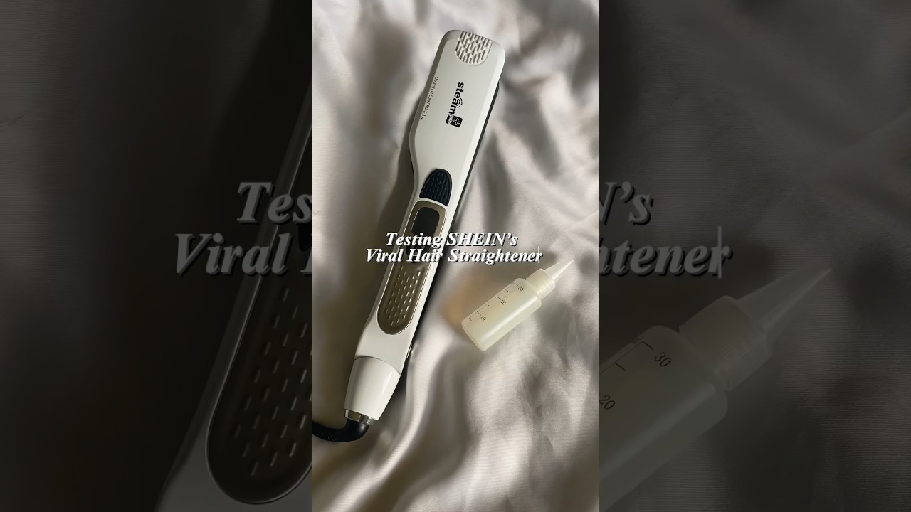 Testing SHEIN’s hair straightener. Search 5BJVU on SHEIN🍁