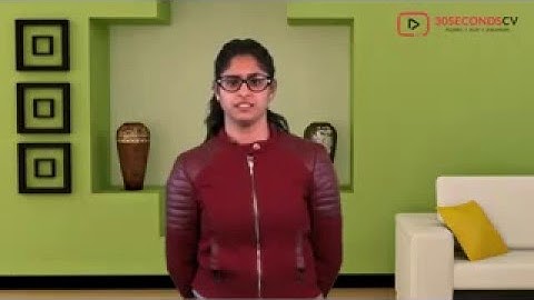 Introducing yourself in a 30 sec Video Resume - by 30secondscv.com