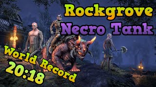 Eso - Rockgrove Former World Record | 307,960 Score 20:18 | Necromancer Tank [Waking Flame]