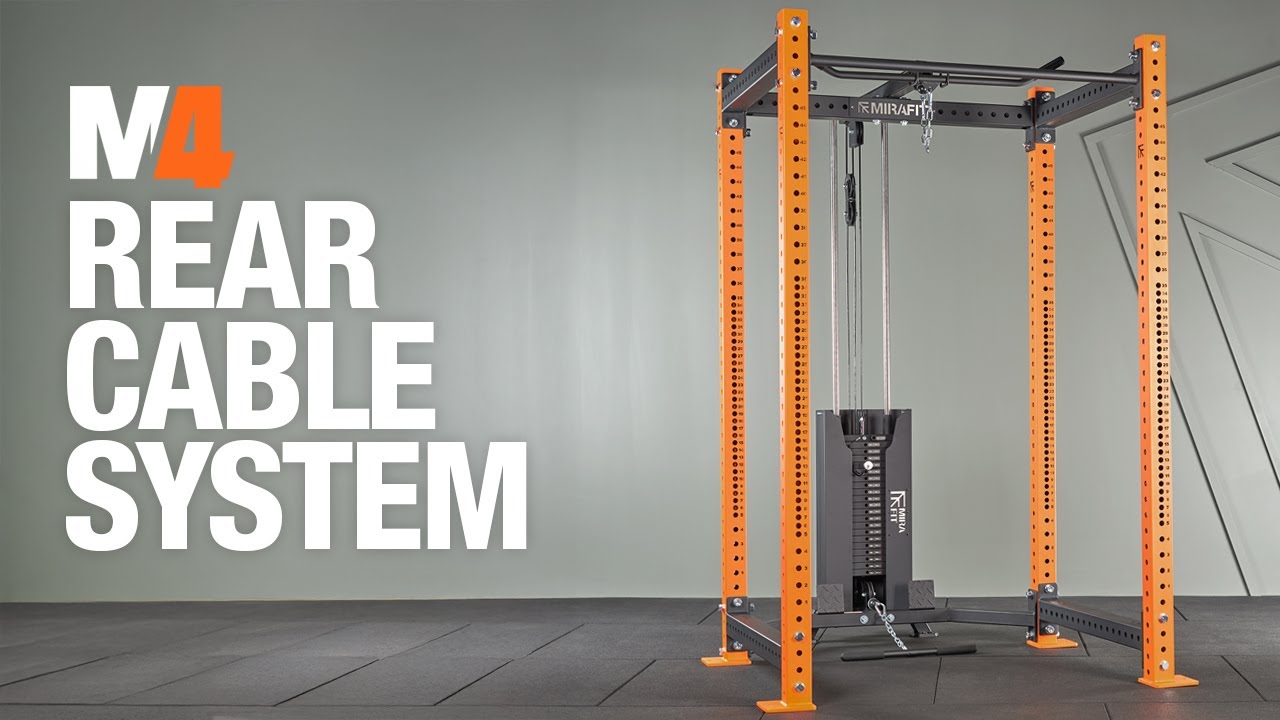 Mirafit M4 Rack Rear Cable System with Weight Stack - YouTube