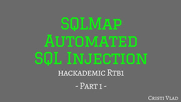 SQLMap for Automated SQL Injection - Hackademic_RTB1 - Part 1