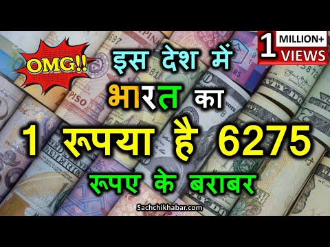Thumbnail for इस देश में भारत का 1 रूपया है 6275 रूपए के बराबर | 10 Countries Where Indian Can Feel Rich Part-2