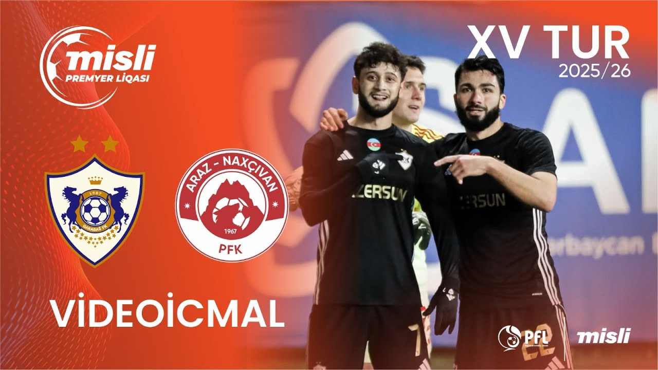 Misli Premyer Liqası 2025/2026 XV tur “Qarabağ” 5–1 “Araz-Naxçıvan”