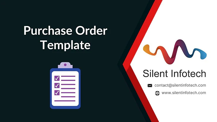 Purchase Order Template | Odoo Module From Silent Infotech