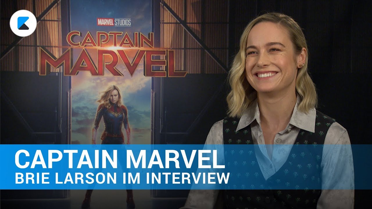 Captain Marvel Interview Mit Brie Larson Youtube