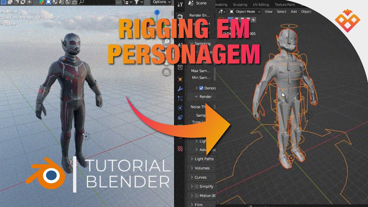 Como Rigar Personagem (Rigging) | Blender (v 3.6) Tutorial em 1 Minuto ...