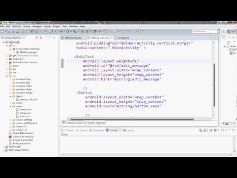 Programmering Android layout weight version22