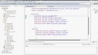 Programmering Android layout weight version22