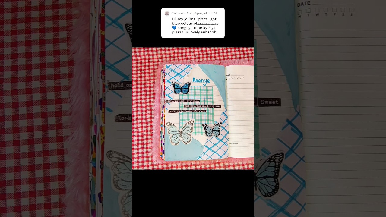 journal idea sky blue 