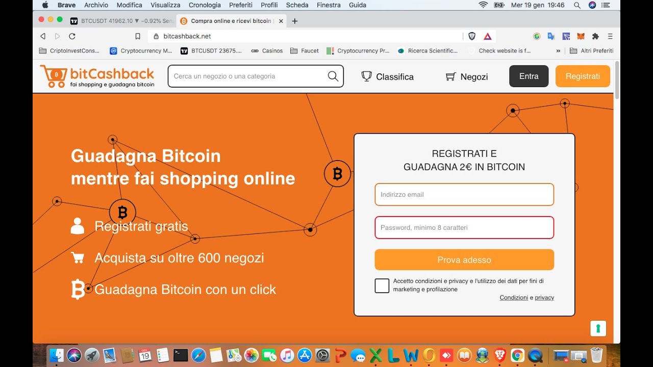 bitCashBack ottieni BTC per i tuoi acquisti!!!