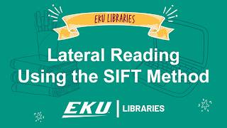 Lateral Reading Using the SIFT Method