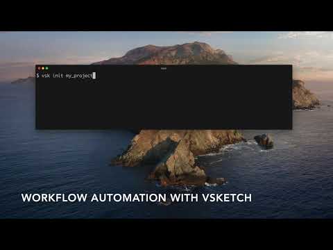 Workflow automation with vsketch