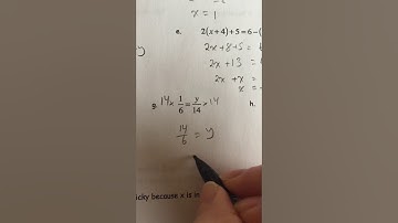 4.1 & 4.2 solving one step and multi step equations Video I