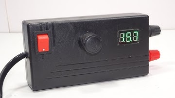 How to make adjustable power supply from old laptop charger | Adjustable variable power supply