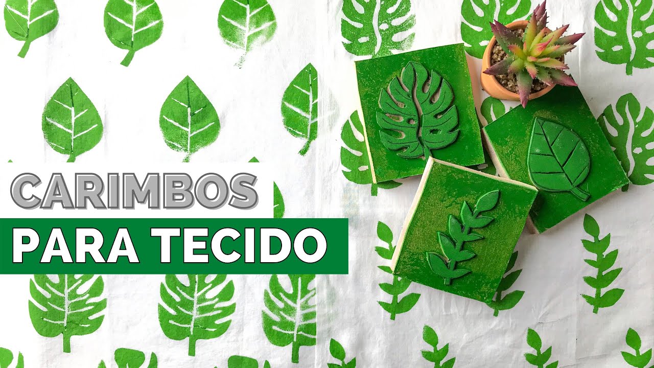 COMO FAZER CARIMBO PARA TECIDO - FAÇA VOCE MESMO | DIY