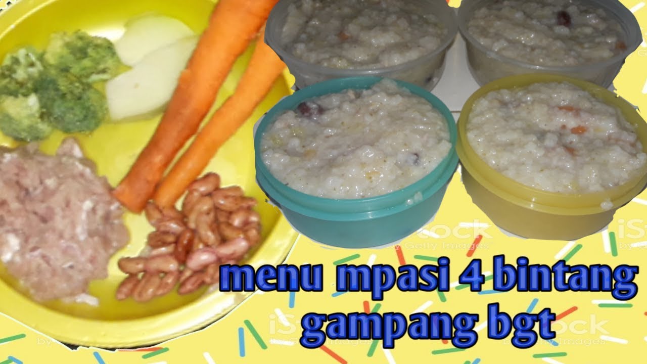 Cara masak manual MPASI 4 bintang || cara penyimpanan mpasi || menu MPASI / bubur tim daging ...