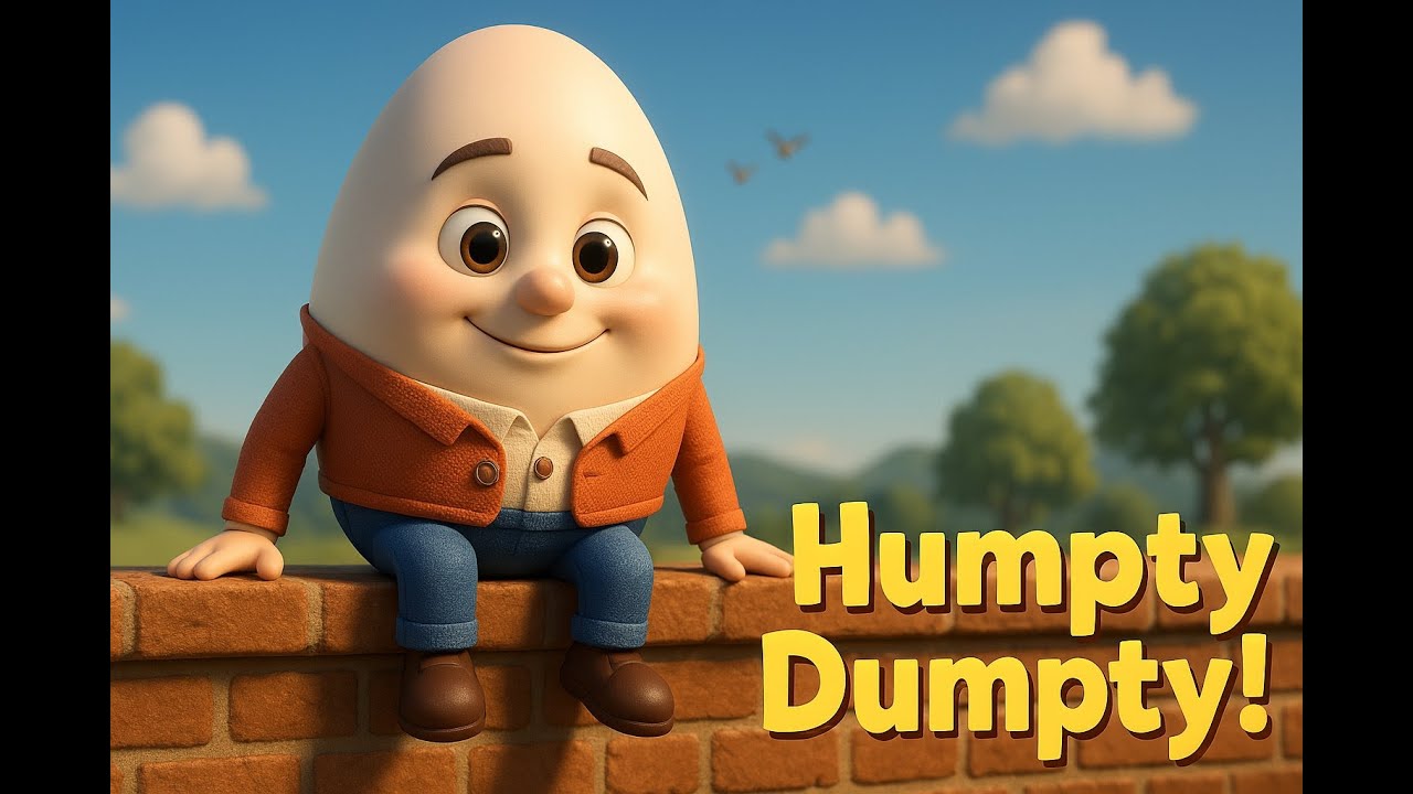 Humpty Dumpty Sat on a Wall 🥚🧱 | Classic Nursery Rhyme for Kids 🎶 | Fun ...