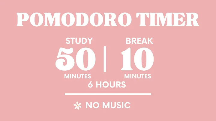 📚STUDY WITH ME FOR 6 HOURS  | 50 MINS STUDY / 10 MINS BREAK | NO MUSIC | WITH ALARMS
