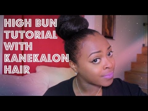 High Bun Tutorial w/ Outre Kanekalon Jumbo Braid - YouTube