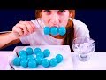 ASMR MOST POPULAR JELLY CANDY BLUE BALLS VS ONE TWO THREE CHALLENGE EATING SOUNDS/MUKBANG