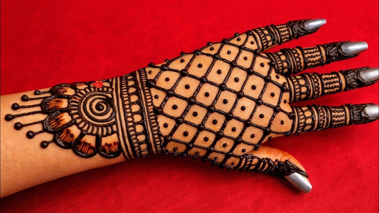 Very beautiful stylish back hand mehndi design| mehndi for beginners| easy mehndi| heena design 💕❤️ 