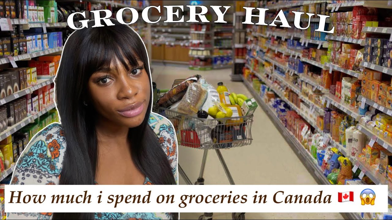 Grocery haulHow much I spend on groceries in a month as an