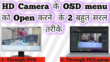 How to Open OSD menu | Through DVR | Through Laptop | PC