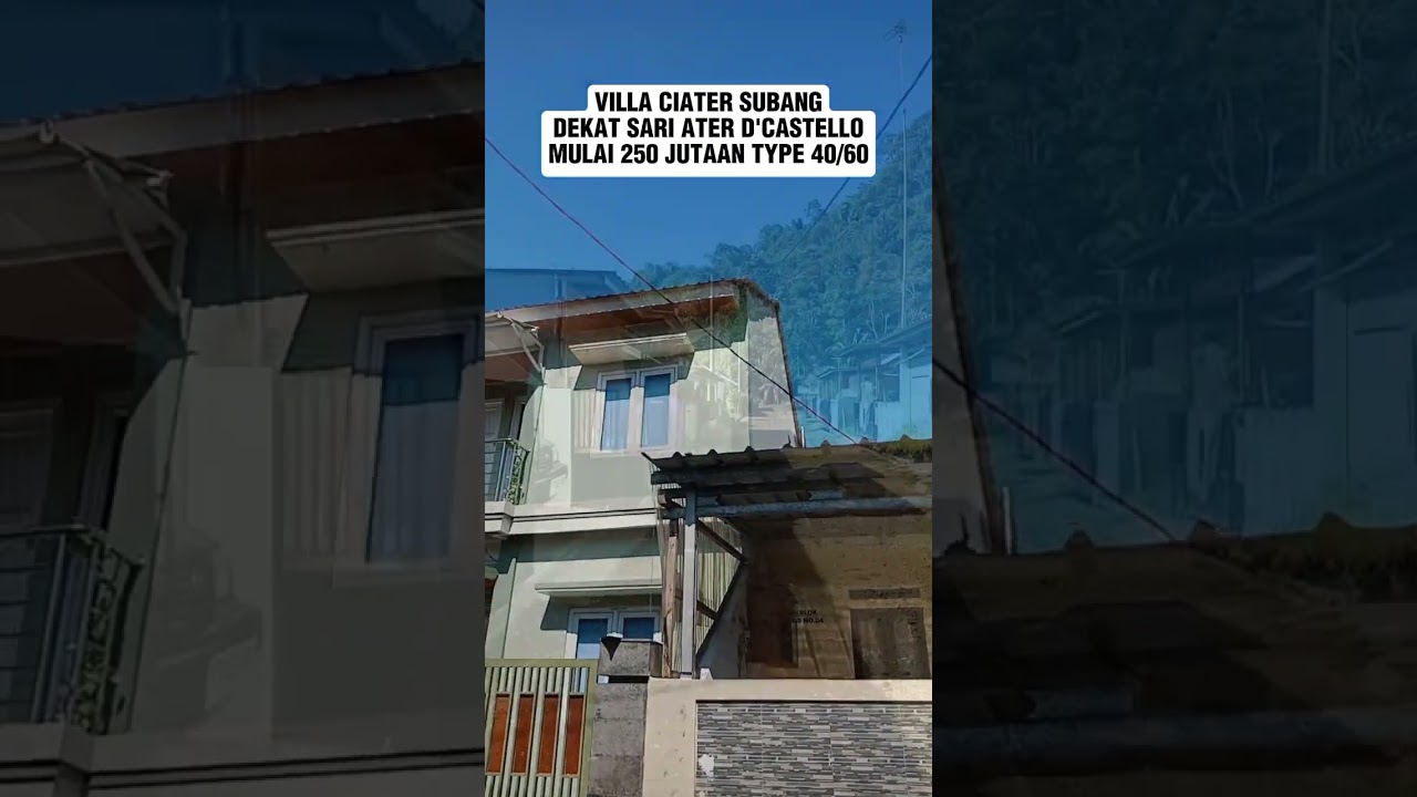 Villa Ciater Subang dekat sari ater D'Castello #ciater #dcastello #subang #bandung