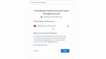 Google OAuth 2.0 Authentication for Youtubeast