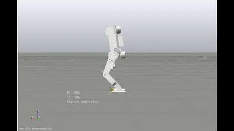 Highly dynamic locomotion control of biped robot enhanced by swing arms