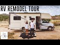 RV Remodel Tour | Full Time RV Life | Modern Versatile Custom Design Ideas |  24 Foot Home on Wheels