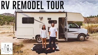 RV Remodel Tour | Full Time RV Life | Modern Versatile Custom Design Ideas |  24 Foot Home on Wheels