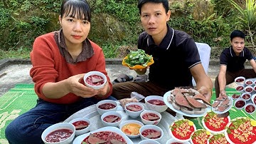 Lần thứ 2 Hai vợ chồng Ăn hết mâm tiết canh cùng nhau - Được khen sướng Phổng Mũi.