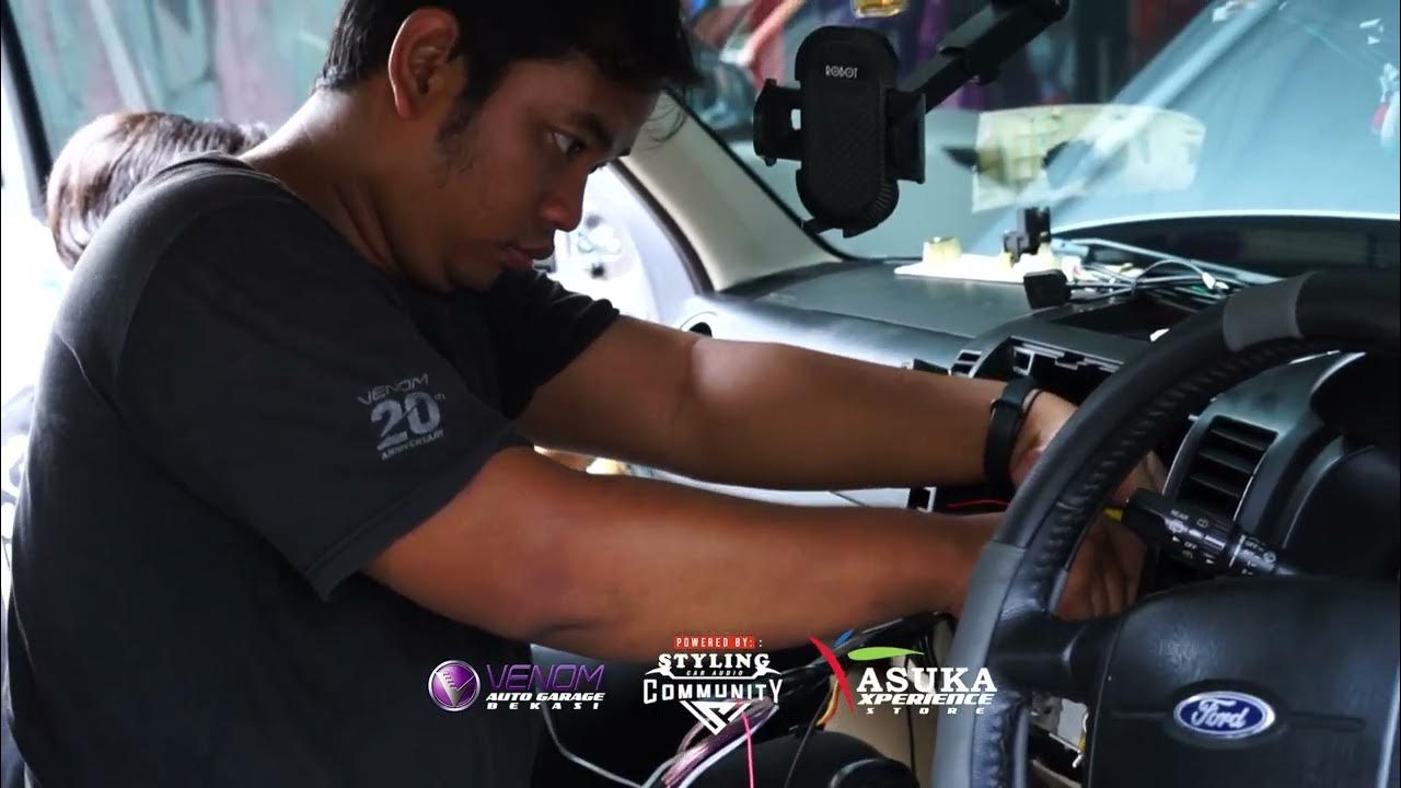 FORD EVEREST PASANG AUDIO PAKET DIABLO + HEADREST DAN HEADUNIT MIRAI