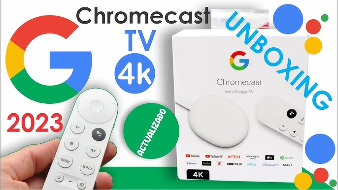 Convertidor a Smart TV Google Chromecast 4ta generación 4K UHD 2160P  incluye control remoto