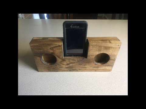 wooden phone speaker amplifier