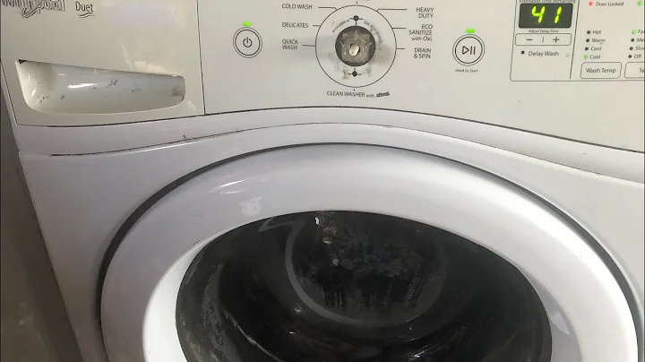 Whirlpool washer not draining f9-e1 error code fix clogged water pump