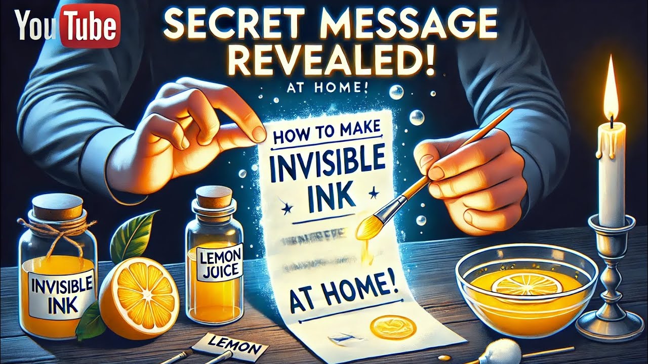 "How to Make Invisible Ink at Home? 🕵️‍♂️ Science Trick"